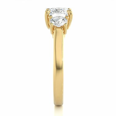 1.95 Trinity Diamond Engagement Ring In Yellow Gold