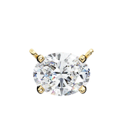 3 Ct Cushion Lab Diamond Solitaire Necklace Yellow Gold
