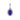 3.10 Carat Oval Sapphire Gemstone Halo Pendant in White Gold