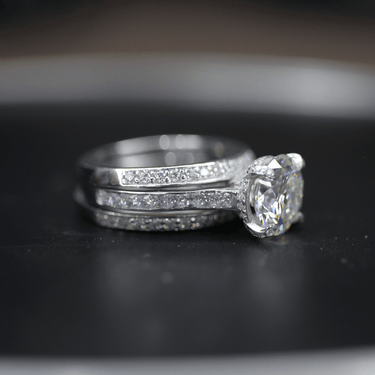 3.5 Carat Round Cut Bridal Ring Set