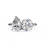 3.71 Ct Lab Grown Diamond Toi Et Moi Rings