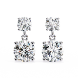 3.90 Ct Lab Grown Diamond Drop Earrings