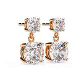 3.90 Ct Lab Grown Diamond Drop Earrings