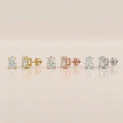 Luxury Pear Diamond Stud Earrings by Size & Setting
