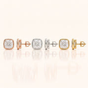 0.50 CT to 5 CT Cushion Cut Diamond Earrings