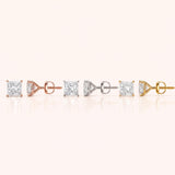 Princess Cut Diamond Earrings in Multiple Settings
