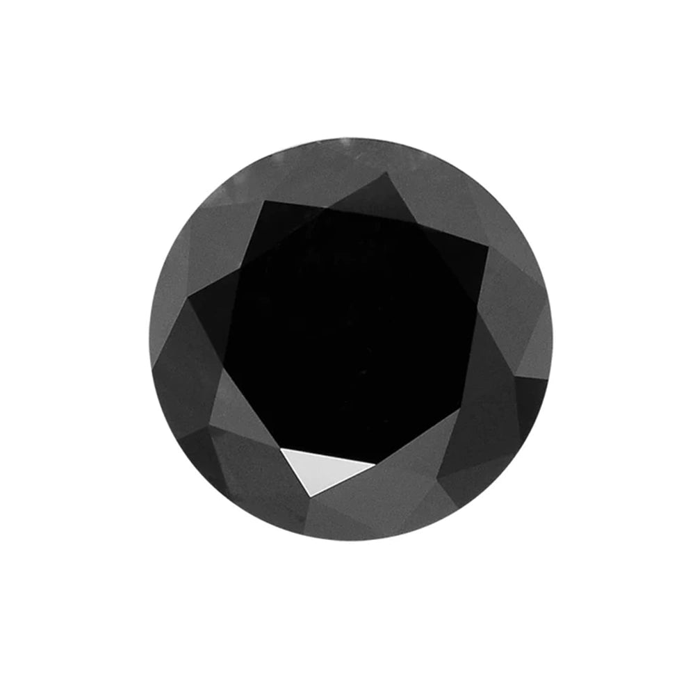 4.5 MM Round Cut Natural Black Diamonds