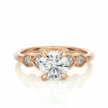 1.20 Carat 5 Stone Prong Setting Diamond Engagement Ring In Rose Gold