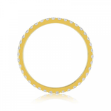 0.80 Carat Round Shape Channel Setting Diamond Eternity Ring In Yellow Gold 