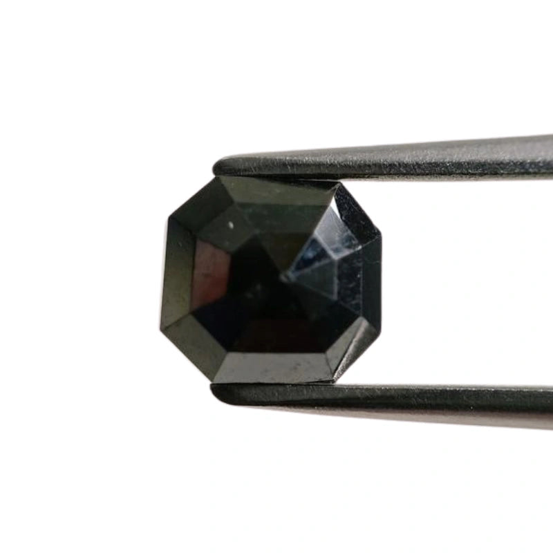 4.00 Ct To 5.00 Ct Asscher Cut Diamond Natural Black Diamond