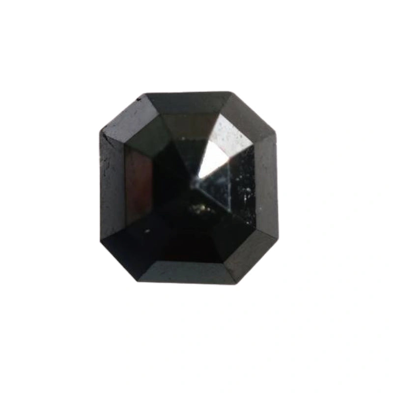 4.00 Ct To 5.00 Ct Asscher Cut Diamond Natural Black Diamond