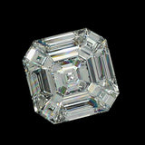 9 pcs Asscher Shaped Pie Cut Diamond