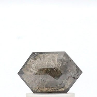 0.89 ct Hexagon Shape Salt and Pepper Diamond
