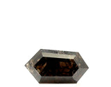 1 carat Shield Shape Salt and Pepper Diamond