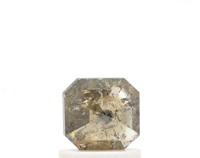 0.95 Ct Asscher Cut Salt and Pepper Diamond
