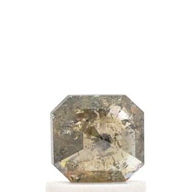 0.93 Ct Asscher Cut Salt and Pepper Diamond