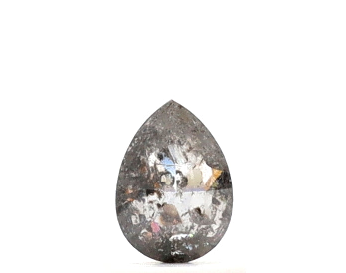 0.50 Ct Pear Shape Salt and Pepper Diamond