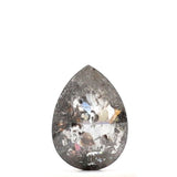 0.59 Ct Pear Shape Salt and Pepper Diamond