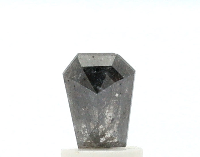 0.85 Carat Coffin Shape Salt and Pepper Diamond