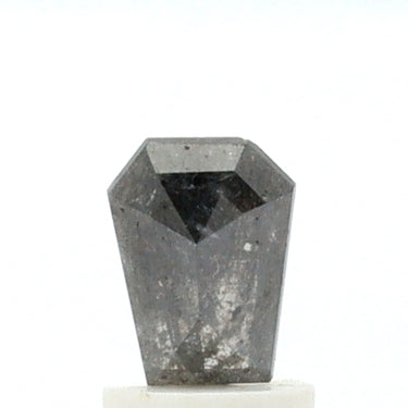 0.83 Carat Coffin Shape Salt and Pepper Diamond