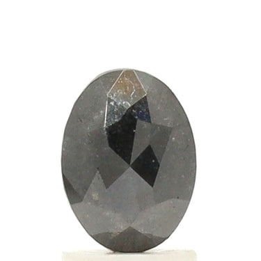 Diamante de sal y pimienta de talla ovalada de 1,78 quilates