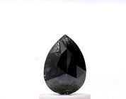 0.80 Ct Pear Shape Salt and Pepper Diamond