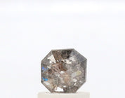 0.75 Ct Asscher Cut Salt and Pepper Diamond