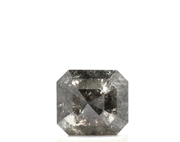 0.80 Ct Radiant Cut Salt and Pepper Diamond