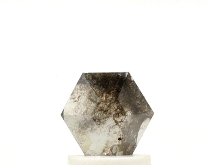 0.50 ct Hexagon Shape Salt and Pepper Diamond