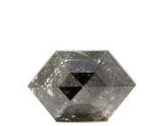 2 ct Hexagon Shape Salt and Pepper Diamond