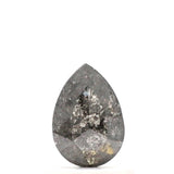 0.68 Carat Pear Shape Salt and Pepper Diamond