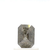 0.61 Ct Radiant Cut Salt and Pepper Diamond