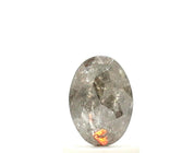 1 Ct Oval Cut Salt and Pepper Diamond