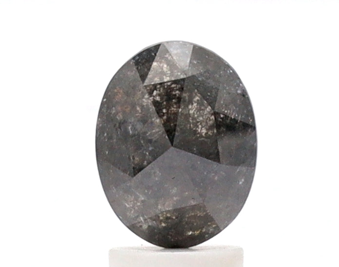 2.16ct Oval Shape Salt and Pepper Diamond