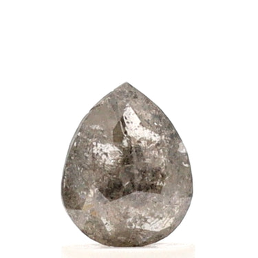 Diamant sel et poivre taille poire de 1,18 ct