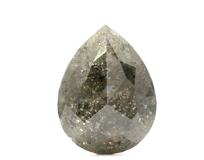 2 Carat Pear Shape Salt and Pepper Diamond