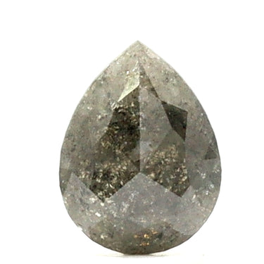 Diamant sel et poivre en forme de poire de 2,13 carats