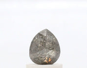 0.70 Ct Pear Shape Salt and Pepper Diamond