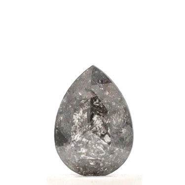 0.77ct Pear Cut Salt and Pepper Diamond