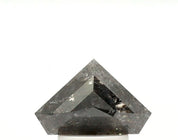 1.27 Ct Shield Shape Salt and Pepper Diamond
