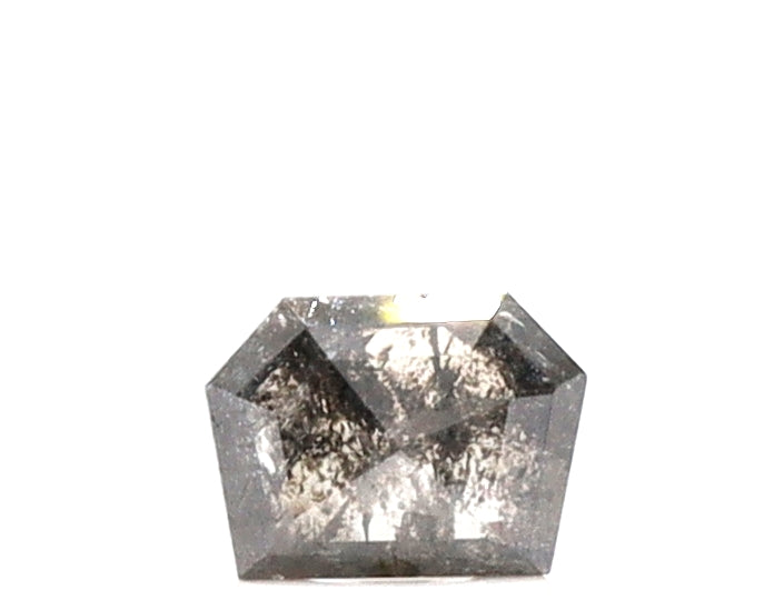0.95 Ct Geometric Shape Salt and Pepper Diamond