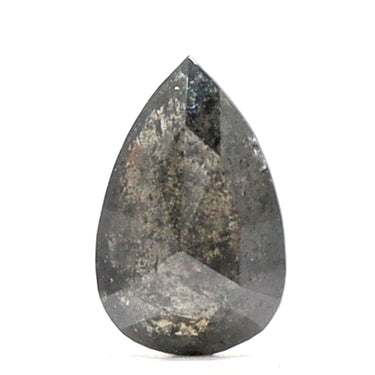 Diamant sel et poivre taille poire de 1,39 ct