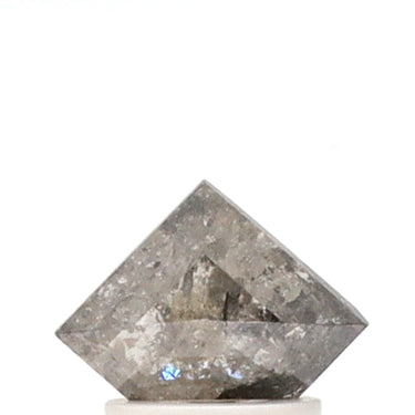 Diamant sel et poivre taille bouclier de 1,34 ct