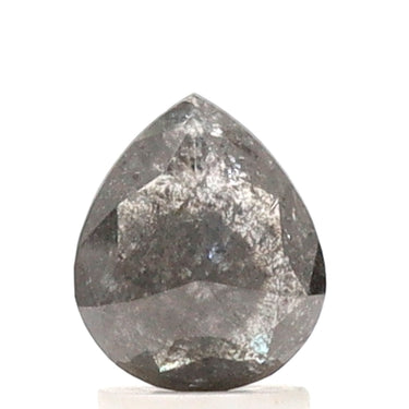 Diamant sel et poivre taille poire de 1,89 ct