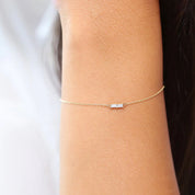0.14 Ct Baguette Cut Diamond Bracelet