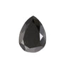9 X 7 Mm  Pear Shape Black Diamond