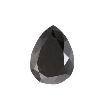 Natural 1 Carat Pear Shaped Black Diamond