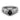 1 Carat Round Black Diamond Vintage Engagement Ring In White Gold