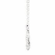 0.40 Carat Round Cut Prong Setting Butterfly Diamond Necklace In White Gold