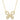 0.30 Carat Round Cut Prong Setting Butterfly Diamond Pendant In Yellow Gold